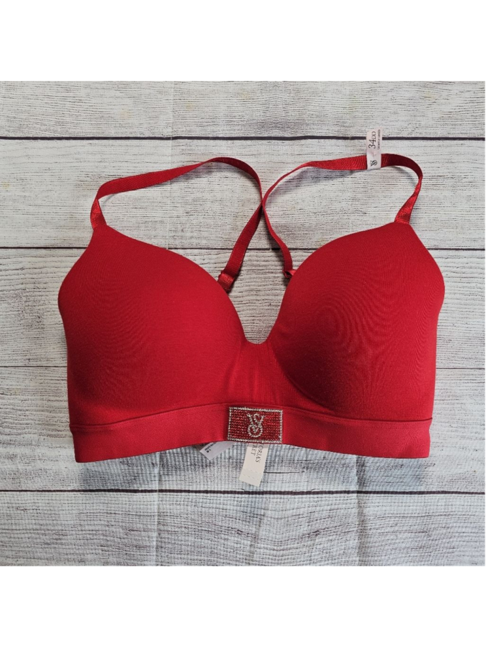 Victoria's Secret Red Wireless T-Shirt Bra